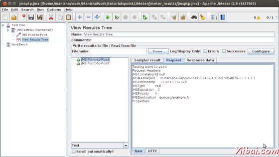 JMS PTP Test Output