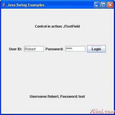 Swing JTextField