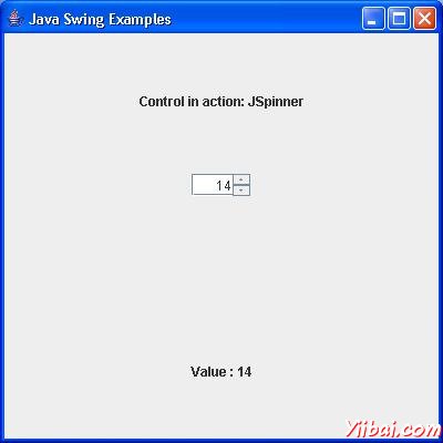 Swing JSpinner