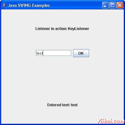 SWING KeyListener