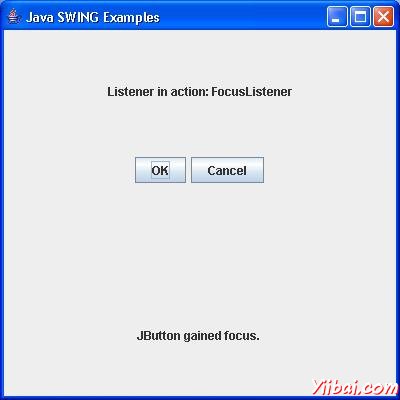 SWING focusListener