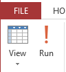 MS Access 2013: Creating a query - step 4