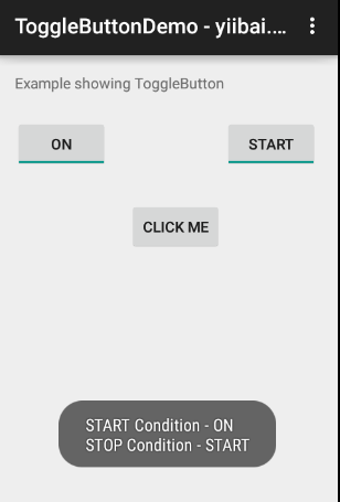 Android ToggleButton Control