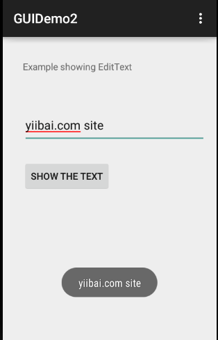 Android edittext Control