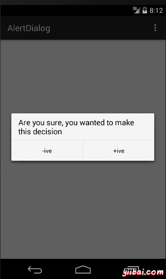 Android Alertdialog（警告对话框）
